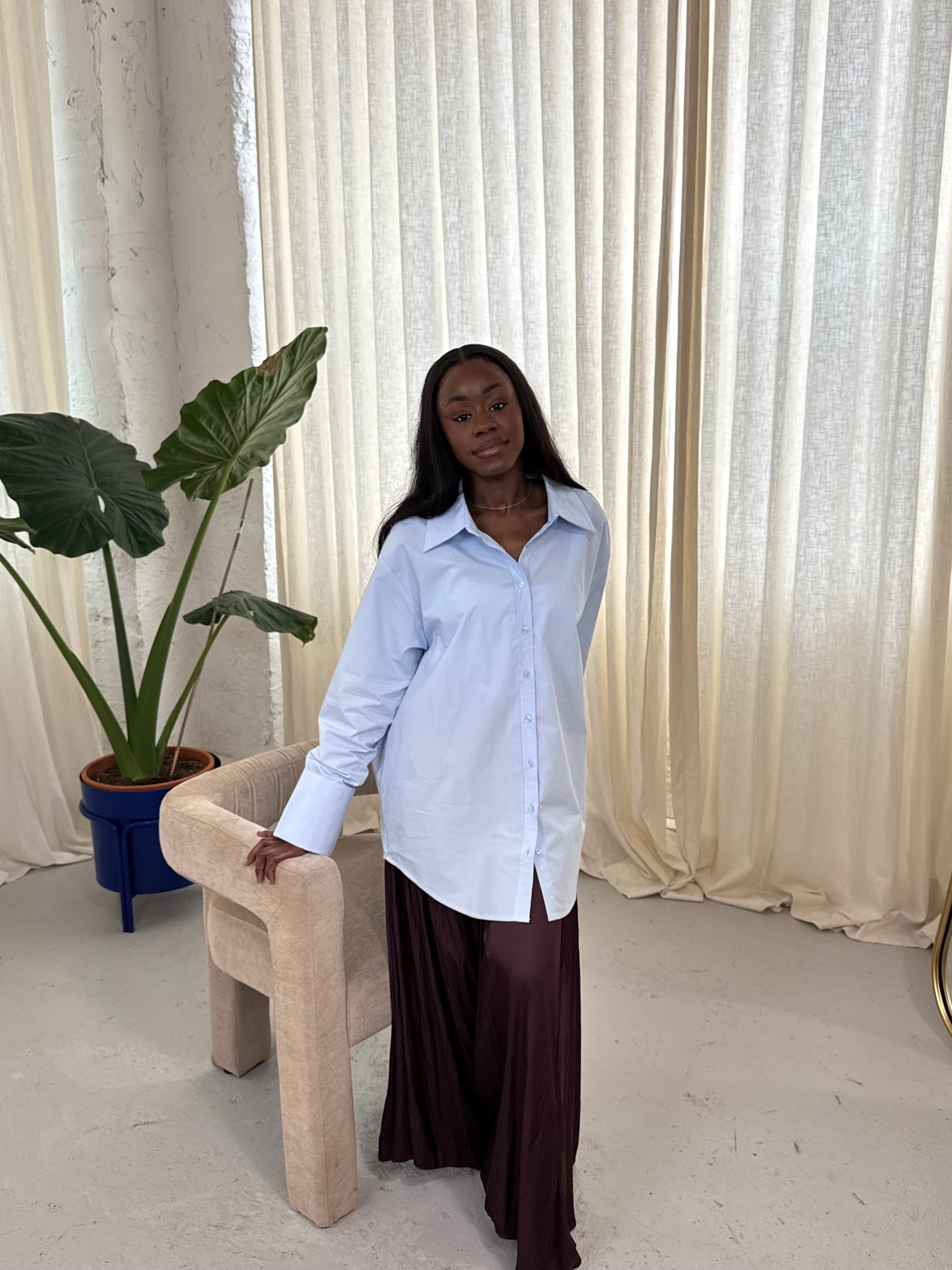 Jupe satinée Aysima