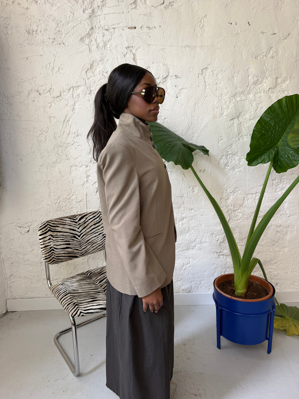 Blazer croisée - Taupe
