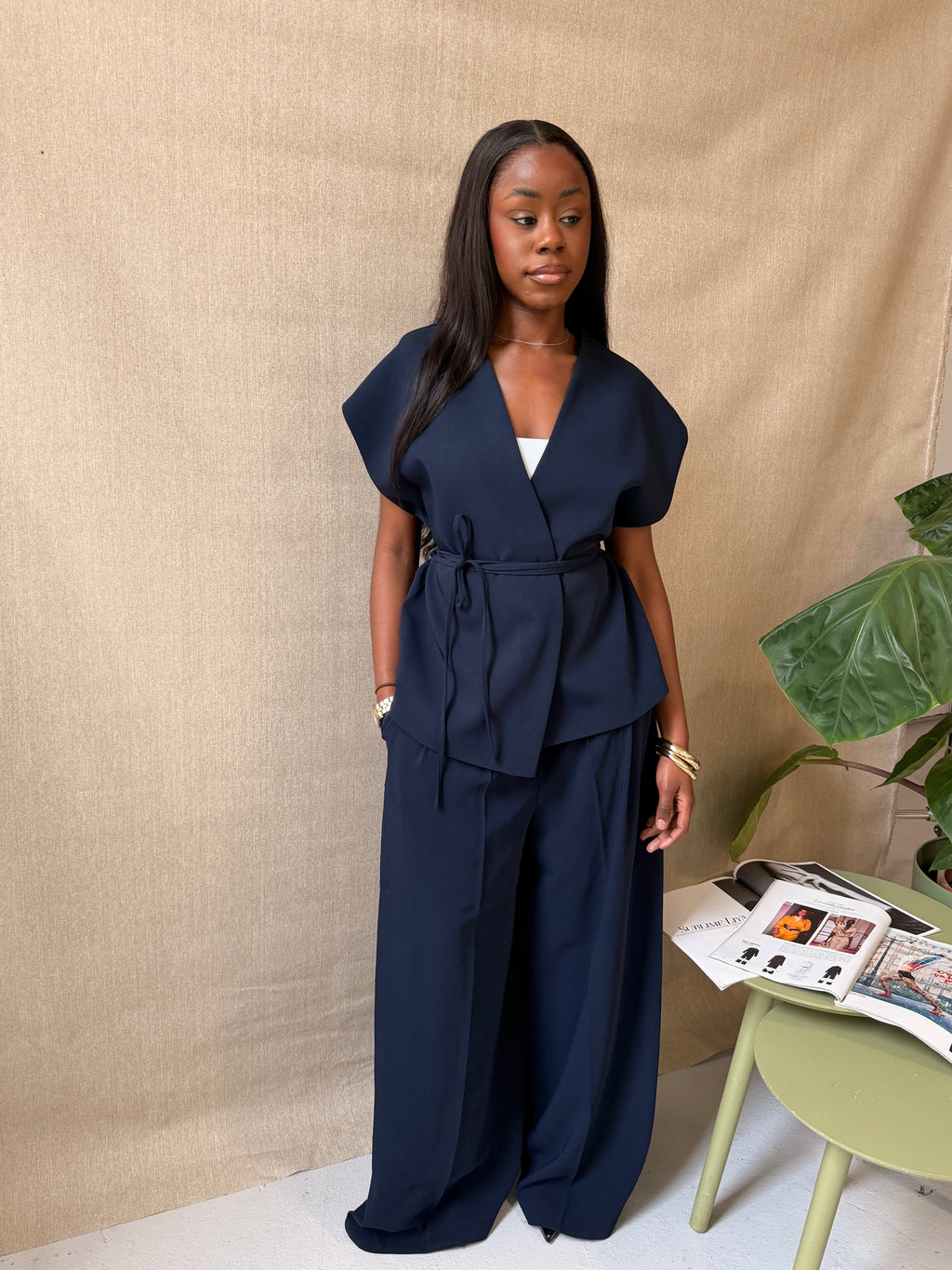 Ensemble deux pièces AYRA bleu marine