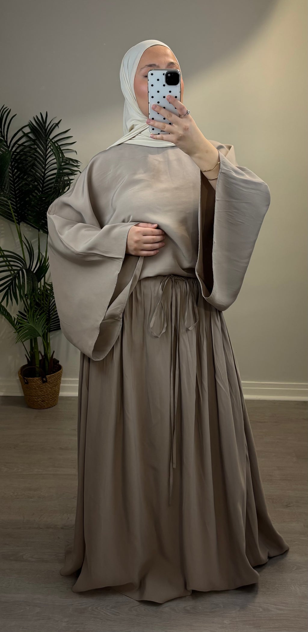 Ensemble LIVA taupe deux pièces