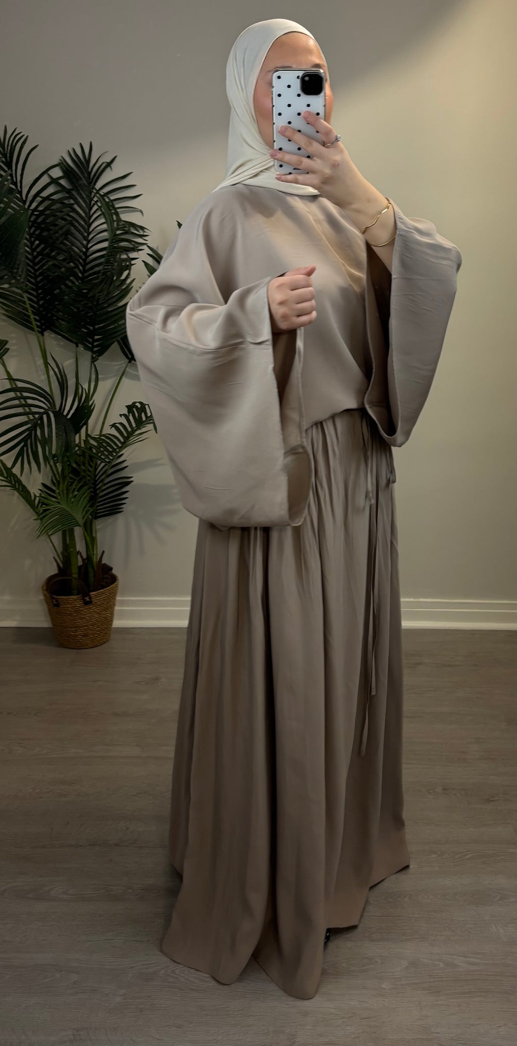 Ensemble LIVA taupe deux pièces